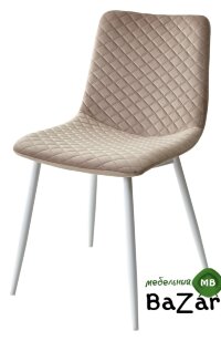 Стул TINTIN BLUVEL-40 BEIGE / белый каркас Стул TINTIN BLUVEL-40 BEIGE / белый каркас