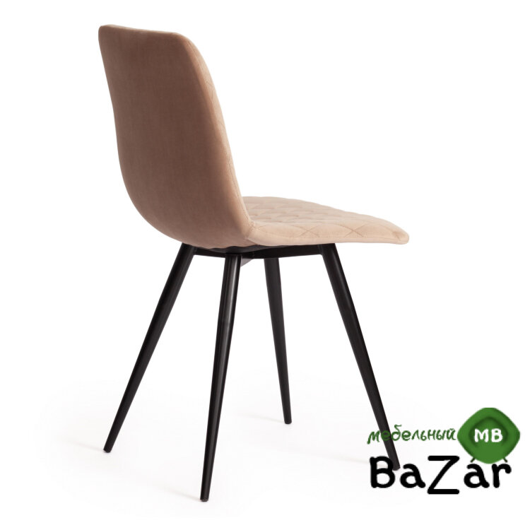 Стул CHILLY X (mod. 7096-1) бежевый barkhat 5/черный Стул CHILLY X (mod. 7096-1) бежевый barkhat 5/черный