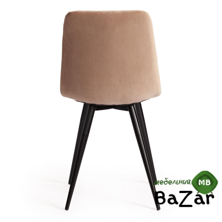 Стул CHILLY X (mod. 7096-1) бежевый barkhat 5/черный Стул CHILLY X (mod. 7096-1) бежевый barkhat 5/черный