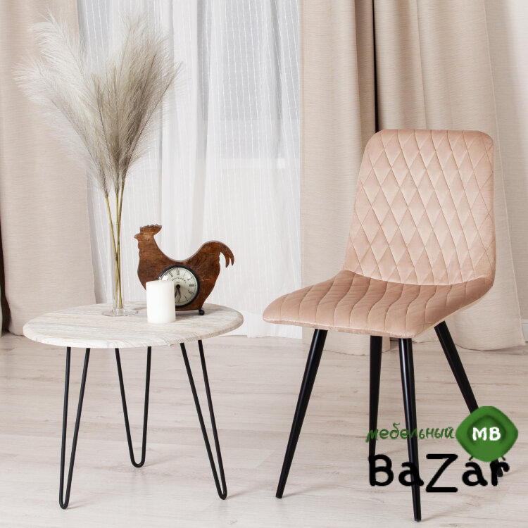 Стул CHILLY X (mod. 7096-1) бежевый barkhat 5/черный Стул CHILLY X (mod. 7096-1) бежевый barkhat 5/черный