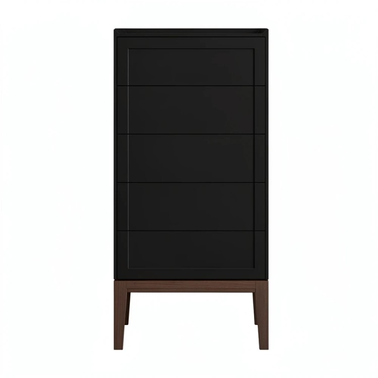 Комод высокий 5 ящиков MRS315BL Черный