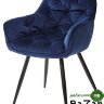 Стул MALTA BLUVEL-86 NAVY BLUE, велюр