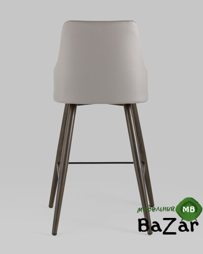 Стул полубарный Коналл экокожа серый