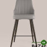 Стул полубарный Коналл экокожа серый