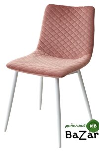Стул TINTIN BLUVEL-52 PINK / белый каркас Стул TINTIN BLUVEL-52 PINK / белый каркас