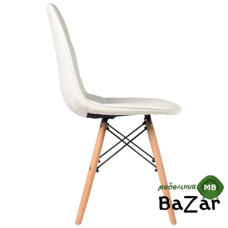 Стул Palermo в стиле Eames белый/экокожа