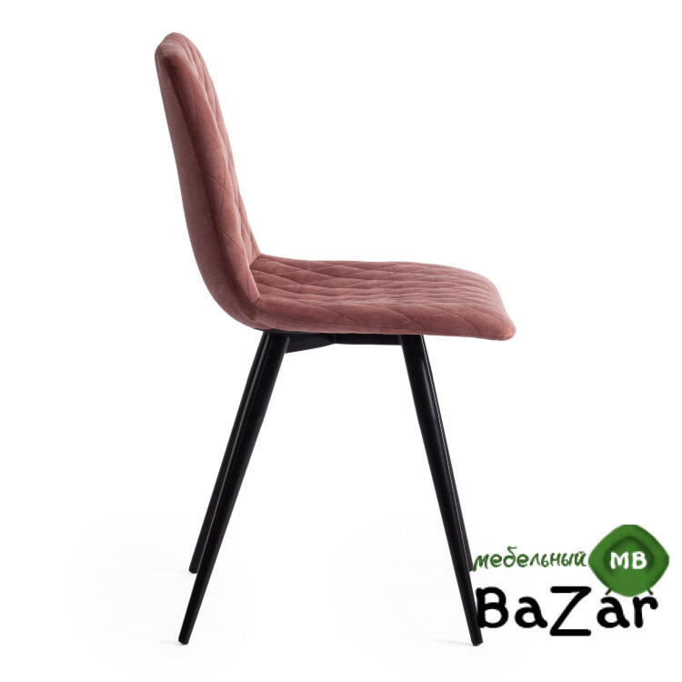 Стул CHILLY X (mod. 7096-1) коралловый barkhat 15 /черный Стул CHILLY X (mod. 7096-1) коралловый barkhat 15 /черный