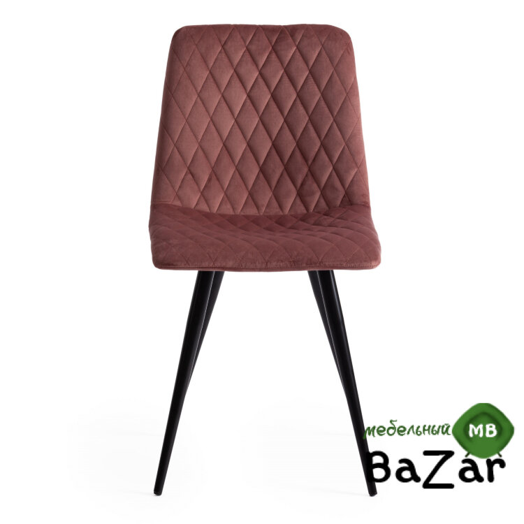 Стул CHILLY X (mod. 7096-1) коралловый barkhat 15 /черный Стул CHILLY X (mod. 7096-1) коралловый barkhat 15 /черный