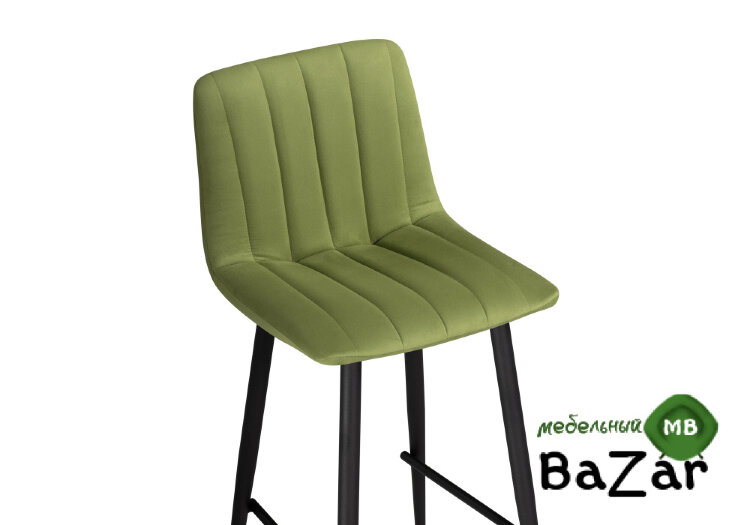Барный стул Дани зеленый / черный