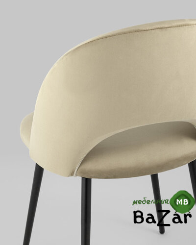 Стул Меган велюр капучино Стул Меган велюр капучино