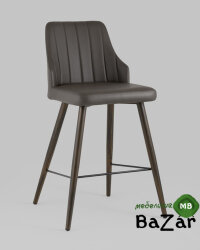 Стул полубарный Коналл экокожа таупе