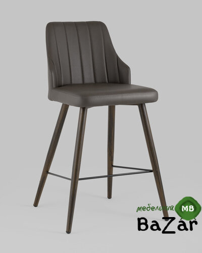 Стул полубарный Коналл экокожа таупе