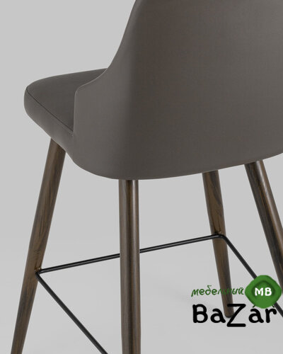 Стул полубарный Коналл экокожа таупе