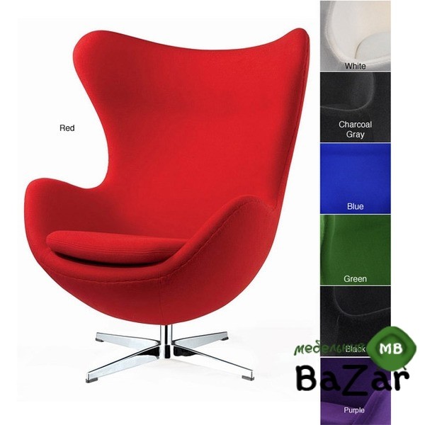 Кресло Egg swan (Arne Jacobsen Style) A219 red