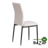 Стул CAPRI (mod. 39) металл, вельвет Light grey (светло-серый) HLR14 / черный