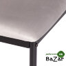 Стул CAPRI (mod. 39) металл, вельвет Light grey (светло-серый) HLR14 / черный