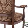 Кресло с мягкими подлокотниками Руджеро орех / шоколад
