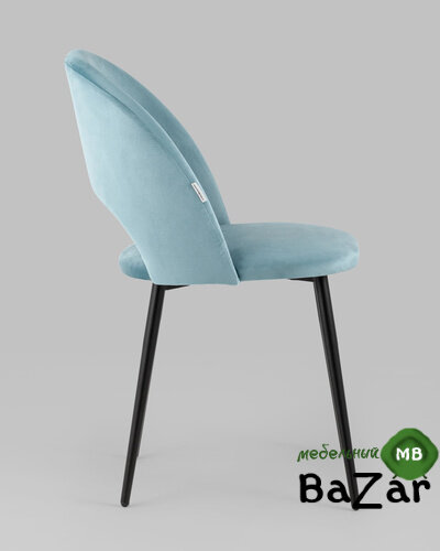 Стул Меган велюр пыльно-голубой Стул Меган велюр пыльно-голубой