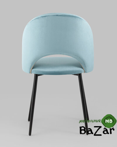 Стул Меган велюр пыльно-голубой Стул Меган велюр пыльно-голубой