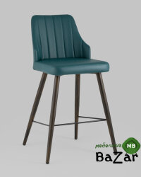 Стул полубарный Коналл экокожа темно-синий