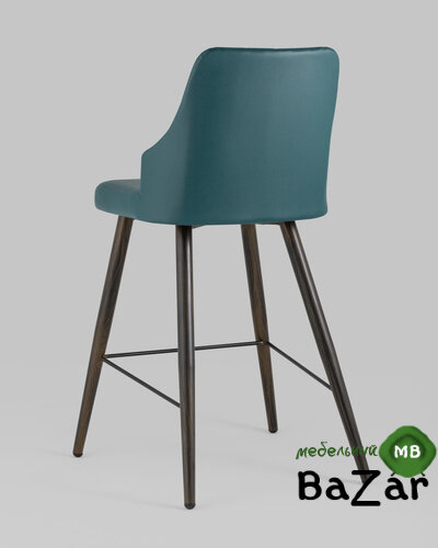 Стул полубарный Коналл экокожа темно-синий