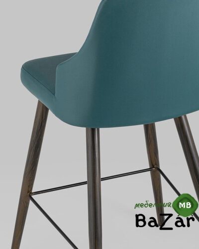 Стул полубарный Коналл экокожа темно-синий