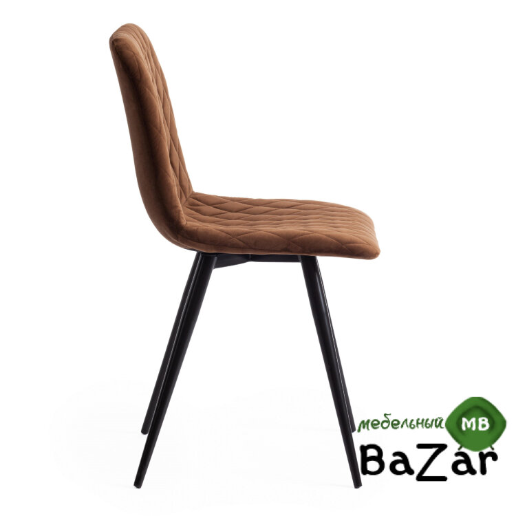 Стул CHILLY X (mod. 7096-1) коричневый barkhat 12/черный Стул CHILLY X (mod. 7096-1) коричневый barkhat 12/черный