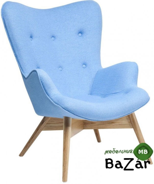 Дизайнерское кресло Крылья Ангела (Angels Wings) голубое