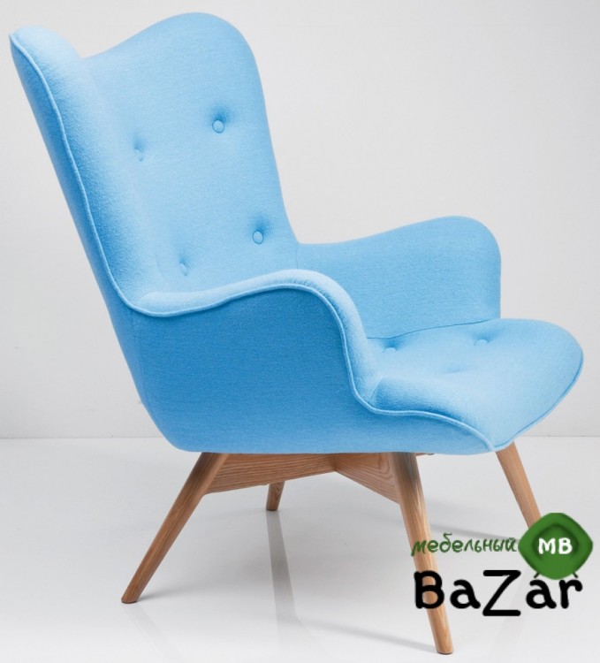 Дизайнерское кресло Крылья Ангела (Angels Wings) голубое