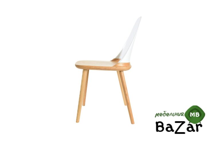Стул DС-S123 белый/дерево