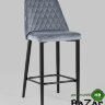 Стул барный ДИЕГО велюр серый