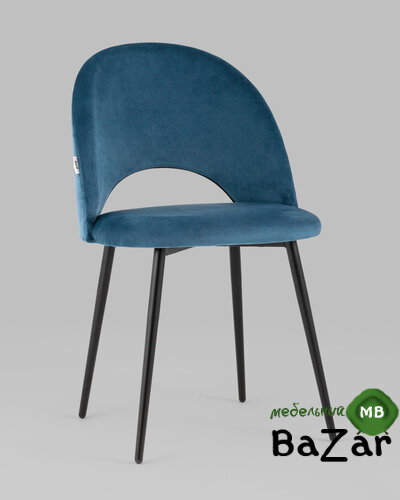 Стул Меган велюр пыльно-синий Стул Меган велюр пыльно-синий