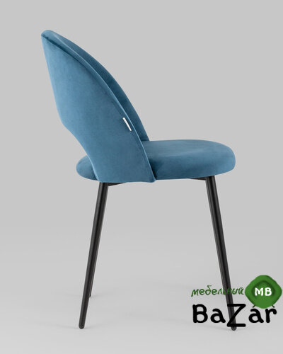 Стул Меган велюр пыльно-синий Стул Меган велюр пыльно-синий