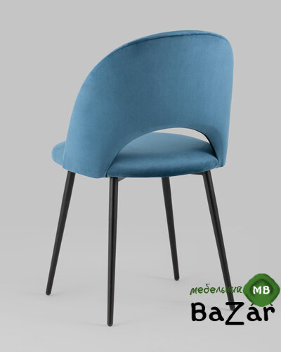 Стул Меган велюр пыльно-синий Стул Меган велюр пыльно-синий