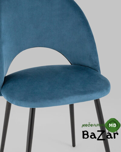 Стул Меган велюр пыльно-синий Стул Меган велюр пыльно-синий