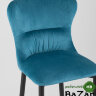 Стул полубарный Лилиан велюр темно-бирюзовый