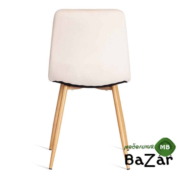 Стул CHILLY (mod. 7094-1) вельвет/металл beige (бежевый) HLR2 / натуральный