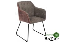 Стул Stef grey / dark red