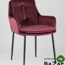 Кресло Саманта велюр бордовый