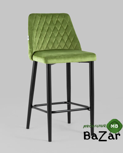 Стул барный Диего велюр травяной
