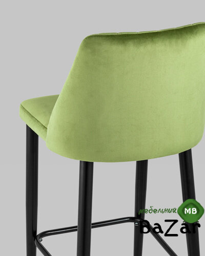 Стул барный Диего велюр травяной