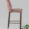 Стул полубарный Лоренс велюр пыльно-розовый