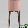 Стул полубарный Лоренс велюр пыльно-розовый