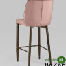 Стул полубарный Лоренс велюр пыльно-розовый
