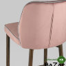 Стул полубарный Лоренс велюр пыльно-розовый