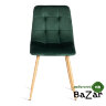 Стул CHILLY (mod. 7094-1) вельвет/металл dark green (темно-зеленый) HLR57 / натуральный