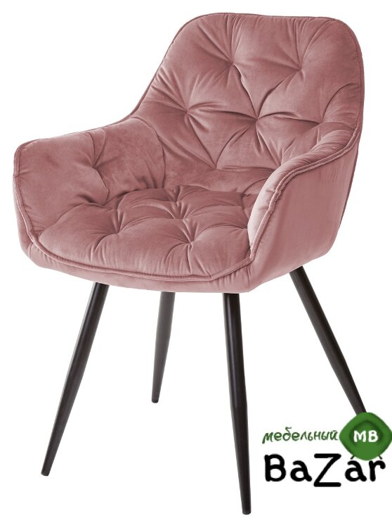 Стул MALTA BLUVEL-52 PINK, велюр