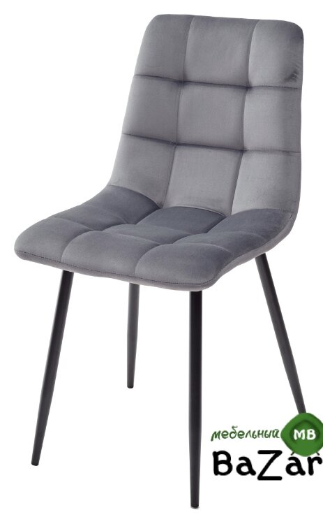 Стул CHILLI BLUVEL-14 GREY, велюр