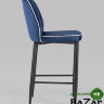 Стул полубарный Лоренс велюр синий