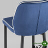 Стул полубарный Лоренс велюр синий